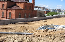 Автомагистраль в городе Казань. Строительство.