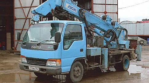 Автобуровая ISUZU ELF, бурильно-крановая установка AICHID502 в Казани